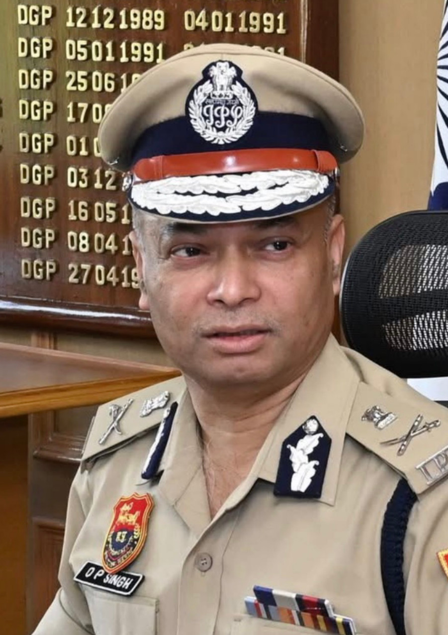 O. P. Singh in Director General of Police uniform